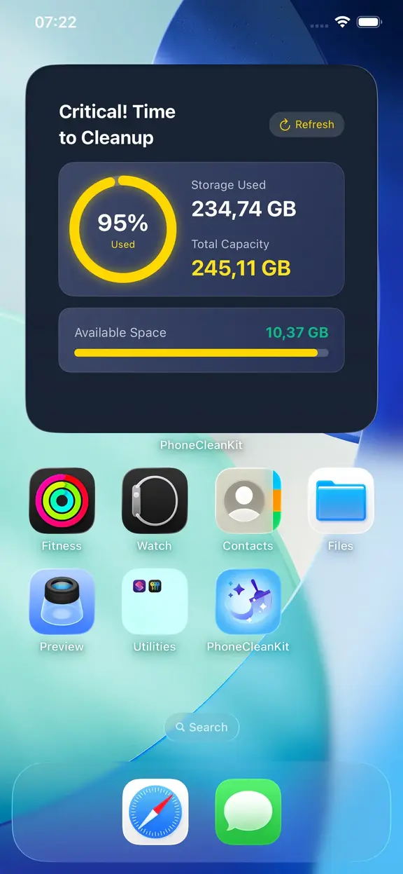 Home Screen Widgets Screenshot